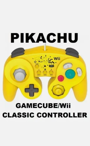 Classic controller para Wii e Wiiu Hori pikachu