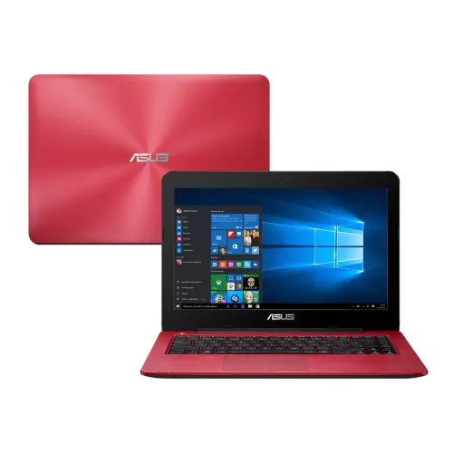 Notebook Asus Intel Core i5 Windows 10 Tela 14" Vermelho.