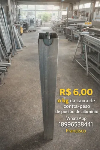 Caixa de contra-peso portão de alumínio