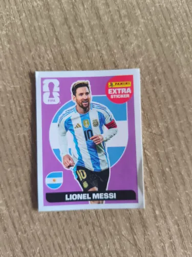 Extra sticker Messi roxo