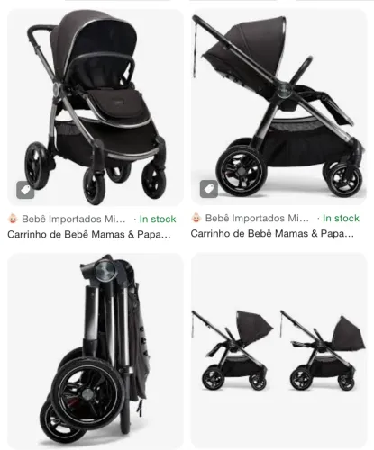 Carrinho de Bebê Mamas & Papas Ocarro