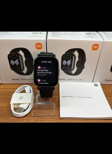Relógio smartwatch Xiaomi Watch 5 Lite GPS INTEGRADO E TELA AMOLED NOVO LACRADO