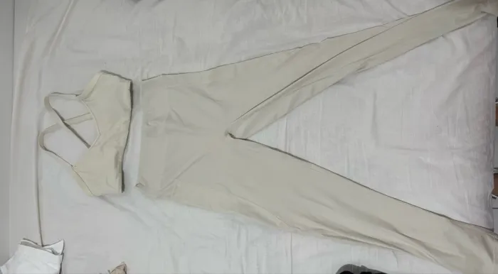 Conjunto de treino poliamida - off white