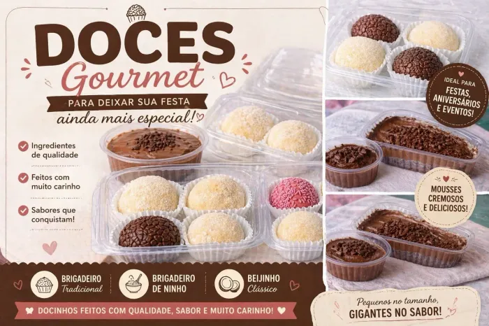 Doces para festas e encomendas