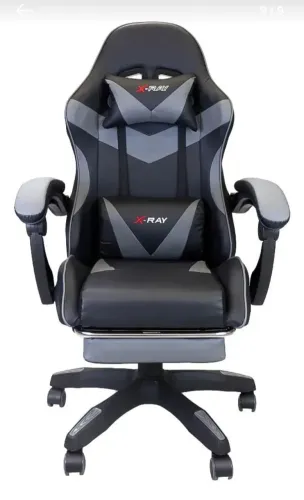 Cadeira Gamer Ergonomica Elidy X-Ray Cinza Reclinável