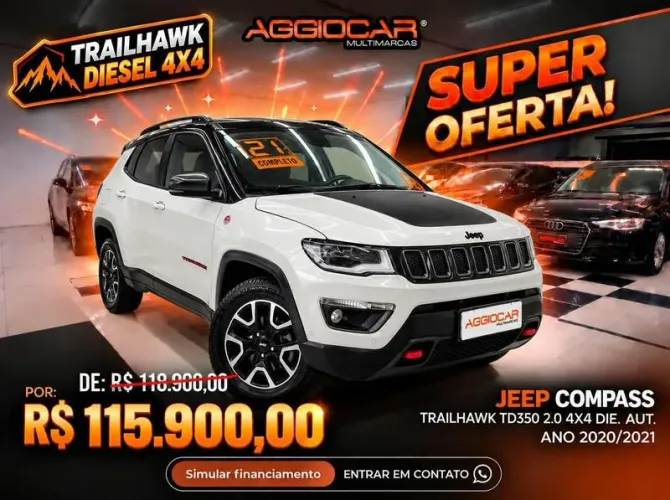 Jeep Compass Trailhawk Td350 2.0 4X4 Die. AUT 2021