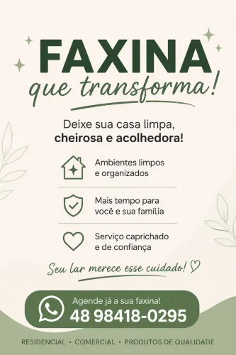 Faxineira/diarista