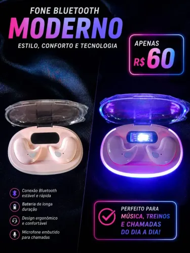 Fone de ouvido bluetooth