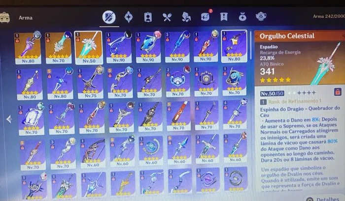 Conta Genshin Impact