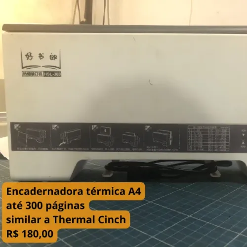 Encadernadora Térmica A4 até 300 páginas