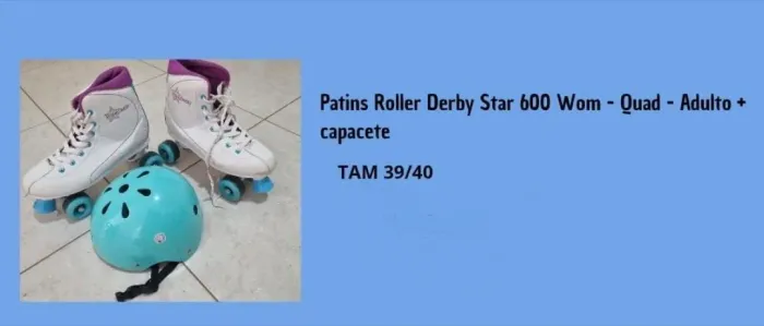 Patins Adulto Roller Derby Star número 39/40