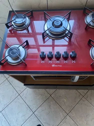 Ven do ou troco air fry e fogão vermelho por preto
