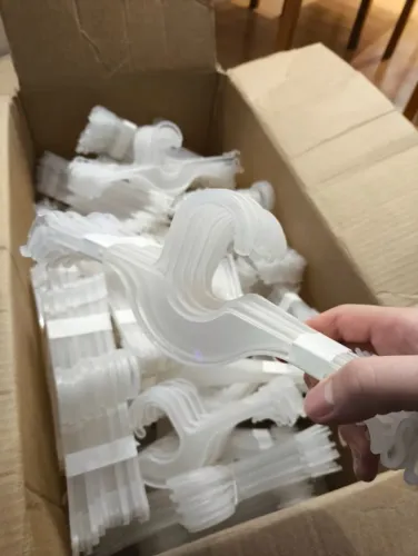 500 Cabides Plásticos Transparentes | Ótimo Estado