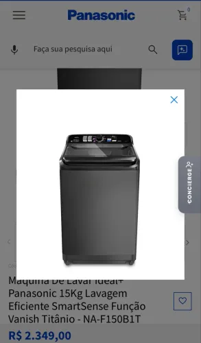 Vendo uma máquina de lavar Panasonic 15k Nova na caixa lacrada.