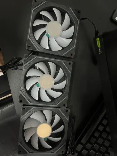 Kit 3 Fans Hayom RGB 120mm - Preto - ENTREGA GRATIS