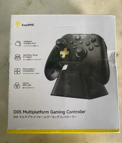 Controle EasySMX D05 com Dock, Paddle Traseiro e Analógico Hall effect