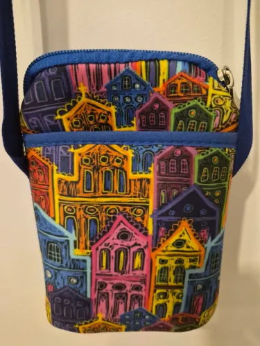 Bolsa porta celular azul