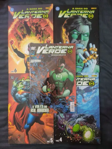 Saga do lanterna verde (4,5,6,7) + lanterna verde renascimento