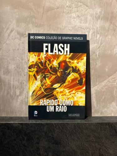 The Flash Rápido Como um Raio - HQ Eaglemoss e DC Comics - Estado de Novo