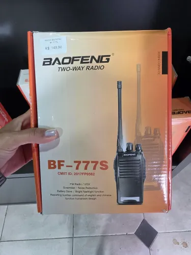 Rádio comunicador baofeng bf-777s, novo