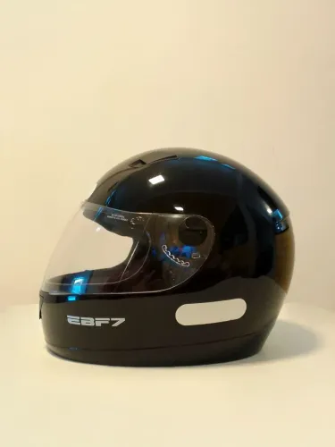 Capacete EBF New 7 Preto Brilhante - Tam 58 (Semi-novo)