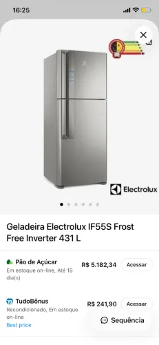 Geladeira Eletrolux 