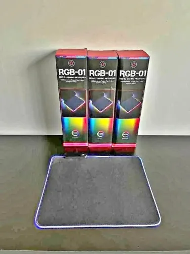 Mouse Pad Gamer 25cm x 30cm Led Rgb - FAÇO ENTREGA