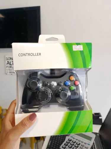 CONTROLE XBOX 360 COM FIO