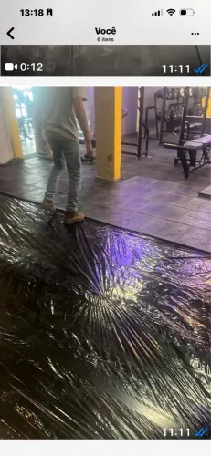 Piso de borracha para academias