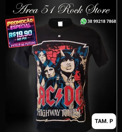 Camisas Rock tam P