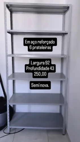 Estante em aço reforçado