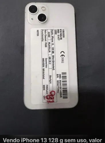 Celular novo sem uso