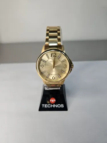 Relógio Quartz Aço Dourado Technos