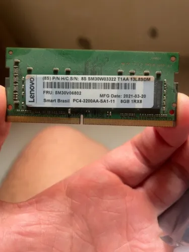 Memória RAM para Notebook - 8GB DDR4 3200MHz Original Lenovo