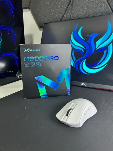 MOUSE DELUX M900 PRO - NOVO (BRANCO)