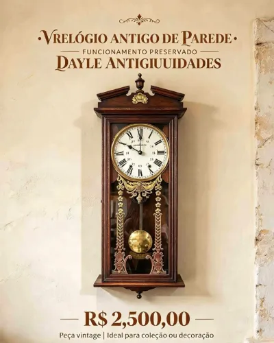 Relógio de parede antigo