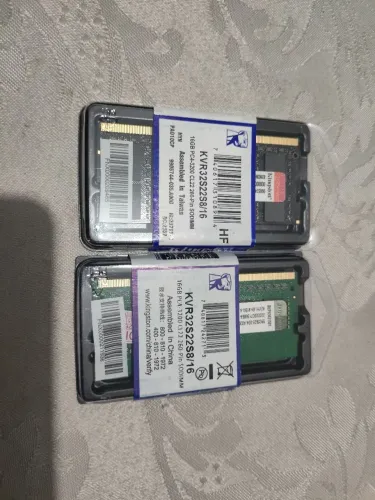 Kit 2 unid Memória Notebook Kingston 2x16GB DDR4 3200MHz CL22 KVR32S22S8/16