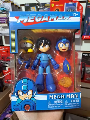 Action Figure Boneco Mega Man 11 Cm Sem Capacete + Neo Metal Articulados Jada Toys Lacrado