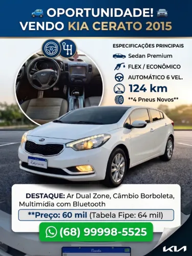 Kia Motors Cerato 1.6 16V Flex Aut. 2015