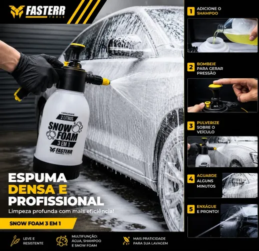 Pulverizador de Espuma para Lavagem Automotiva de 2 litros