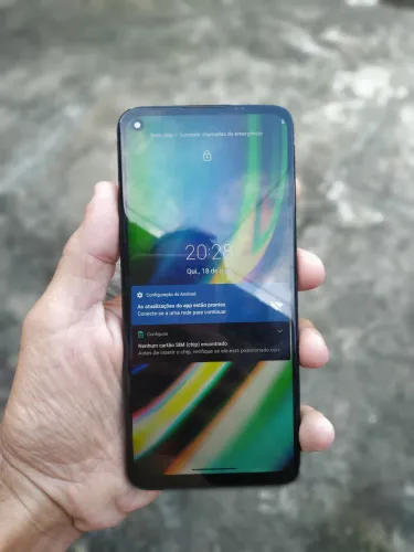 Moto g9 plus uma máquina