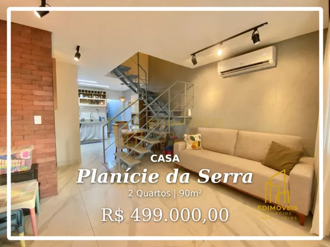Planície da Serra: Casa reformada em condomínio com mini quadra e playground!