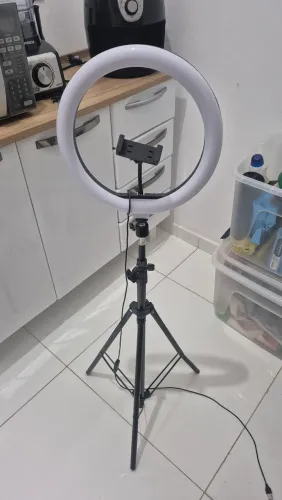 Ring Light com Tripé Ajustável