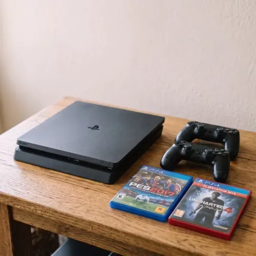 Playstation 4 Slim 1TB + 2 Controles PS4 + 2 Jogos + 3 Meses de Garantia