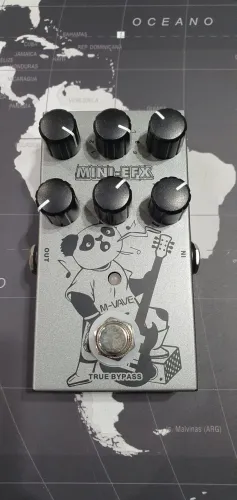 Pedal MVave mini EFX - 9 Drives (Boost/Overdrive/Distorção) compacto
