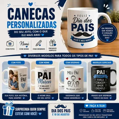 Vendo canecas personalizadas