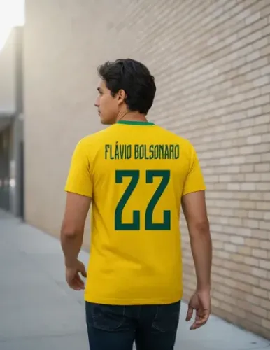 Camiseta Dryfit Flávio Bolsonaro Presidente Brasil Eleições