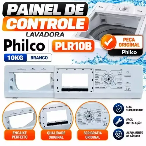 Painel Controle Lavadora Plr10b Philco 10kg Branco