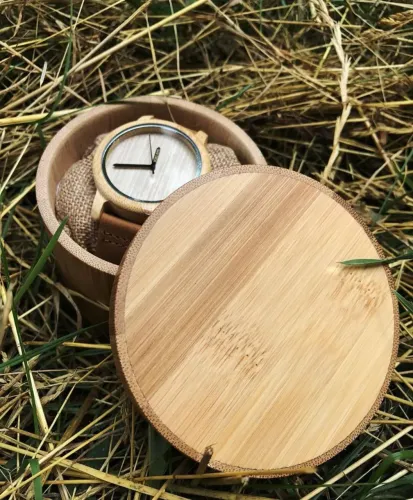 Relógio Masculino Bobobird em madeira com case exclusiva