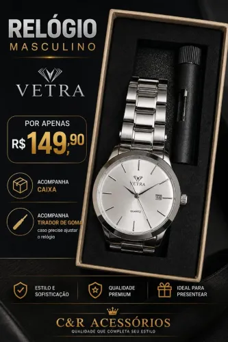 Relógio masculino vetra 